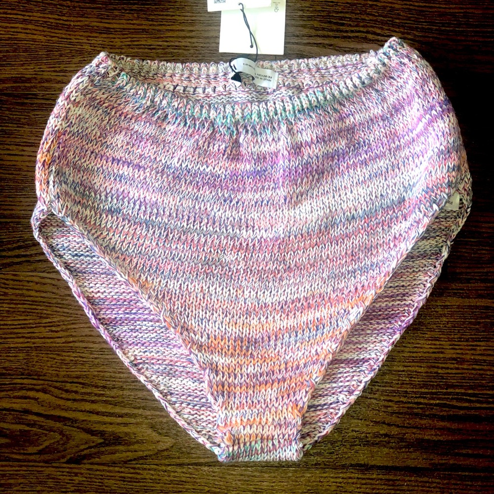 Zara knit bikini bottom SZ M/L NWT